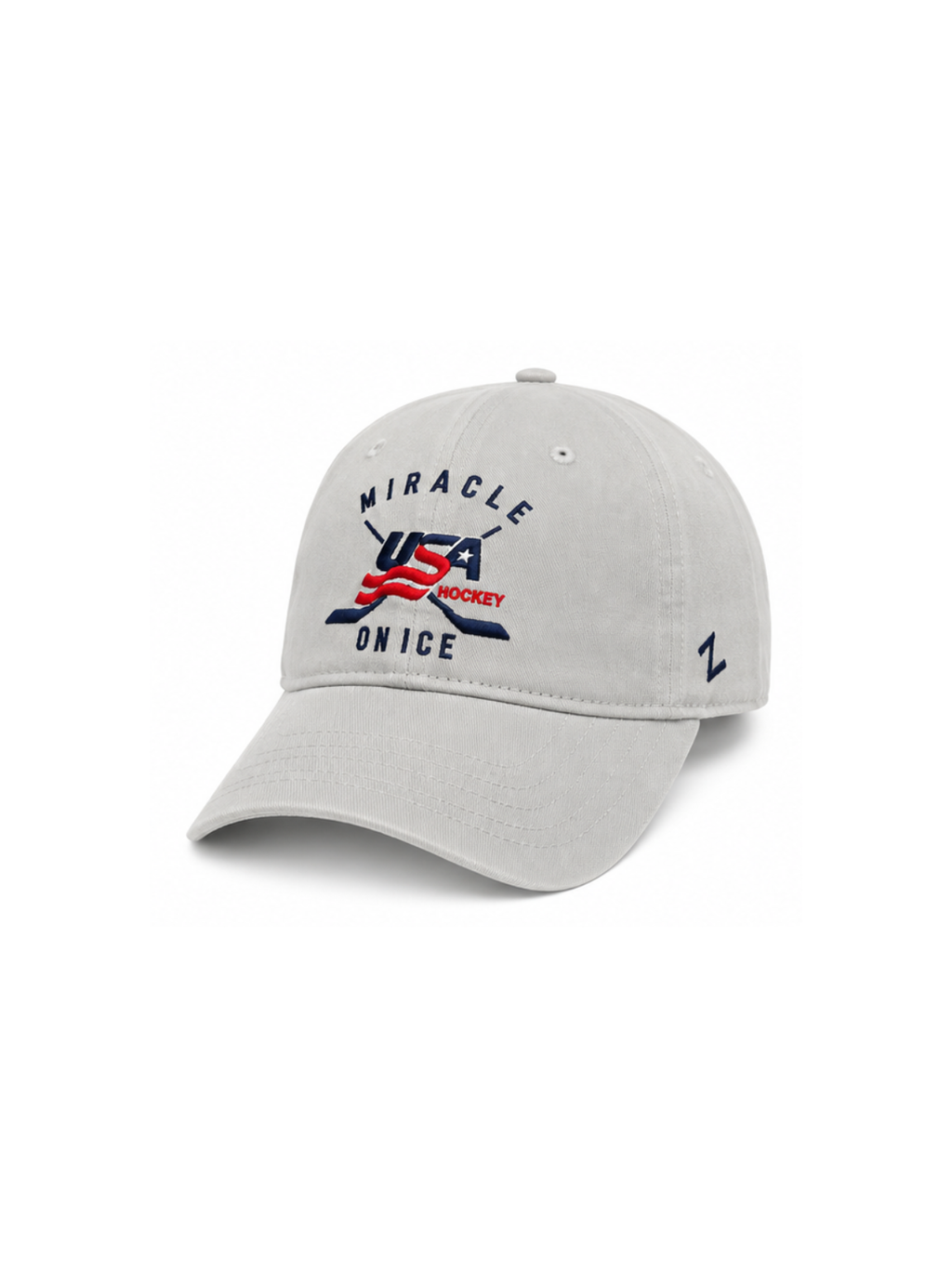 Miracle on Ice Cross Stick Adjustable Cap
