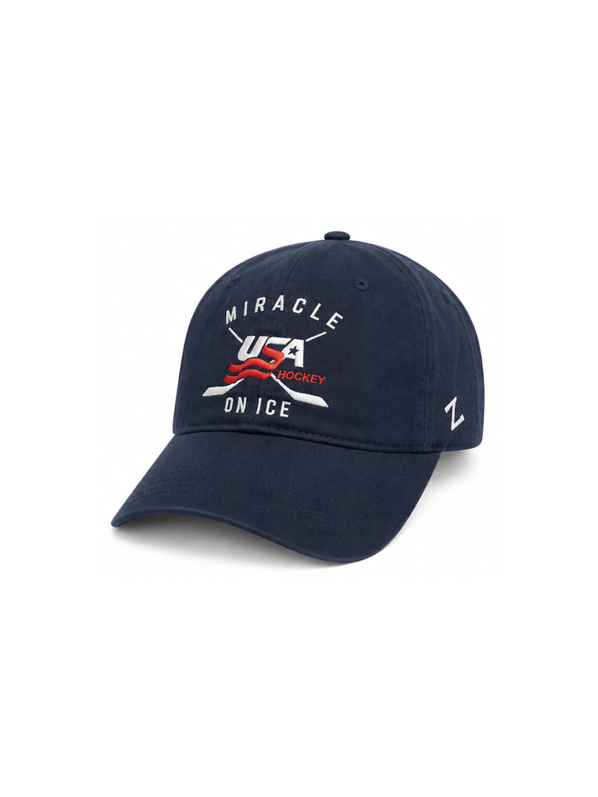 Miracle on Ice Cross Stick Adjustable Cap