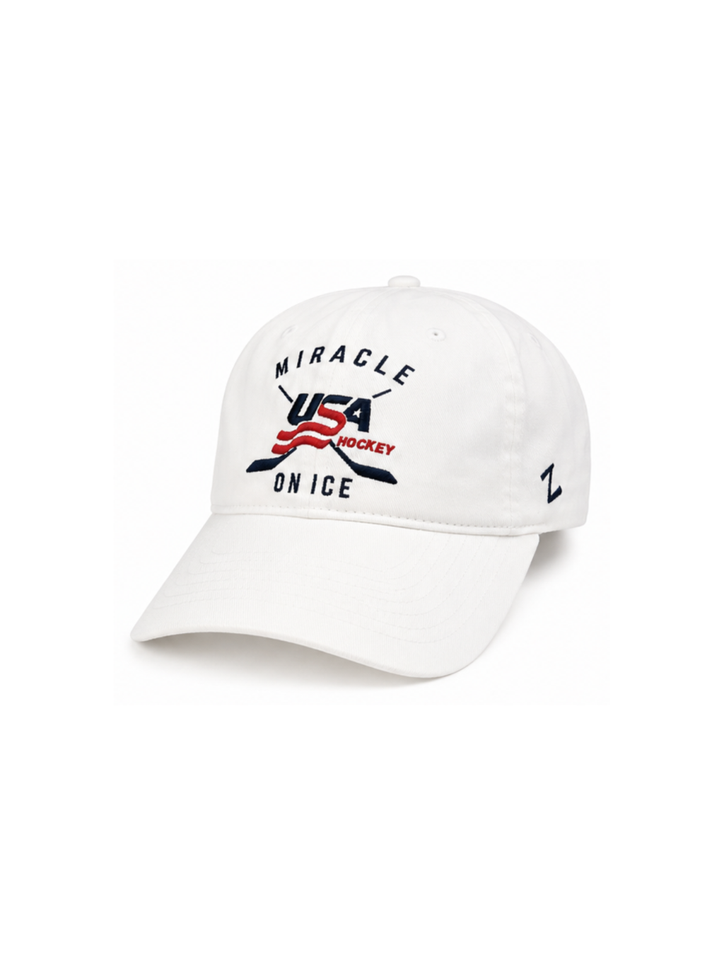 Miracle on Ice Cross Stick Adjustable Cap