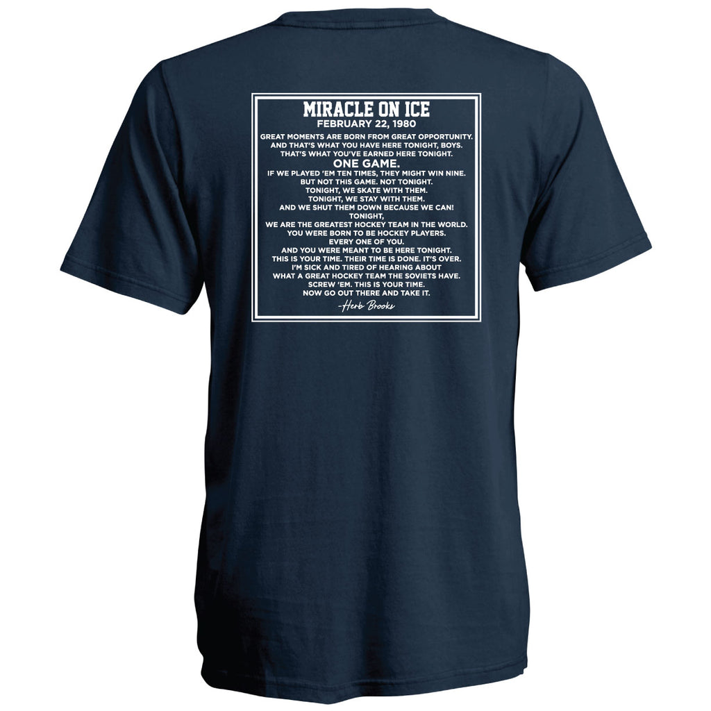 USA Herb Brooks Speech Short Sleeve Tee