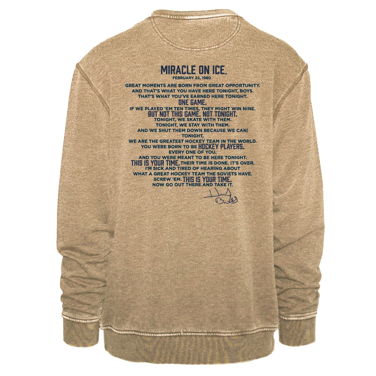 Herb Brooks Speech Vintage Crew