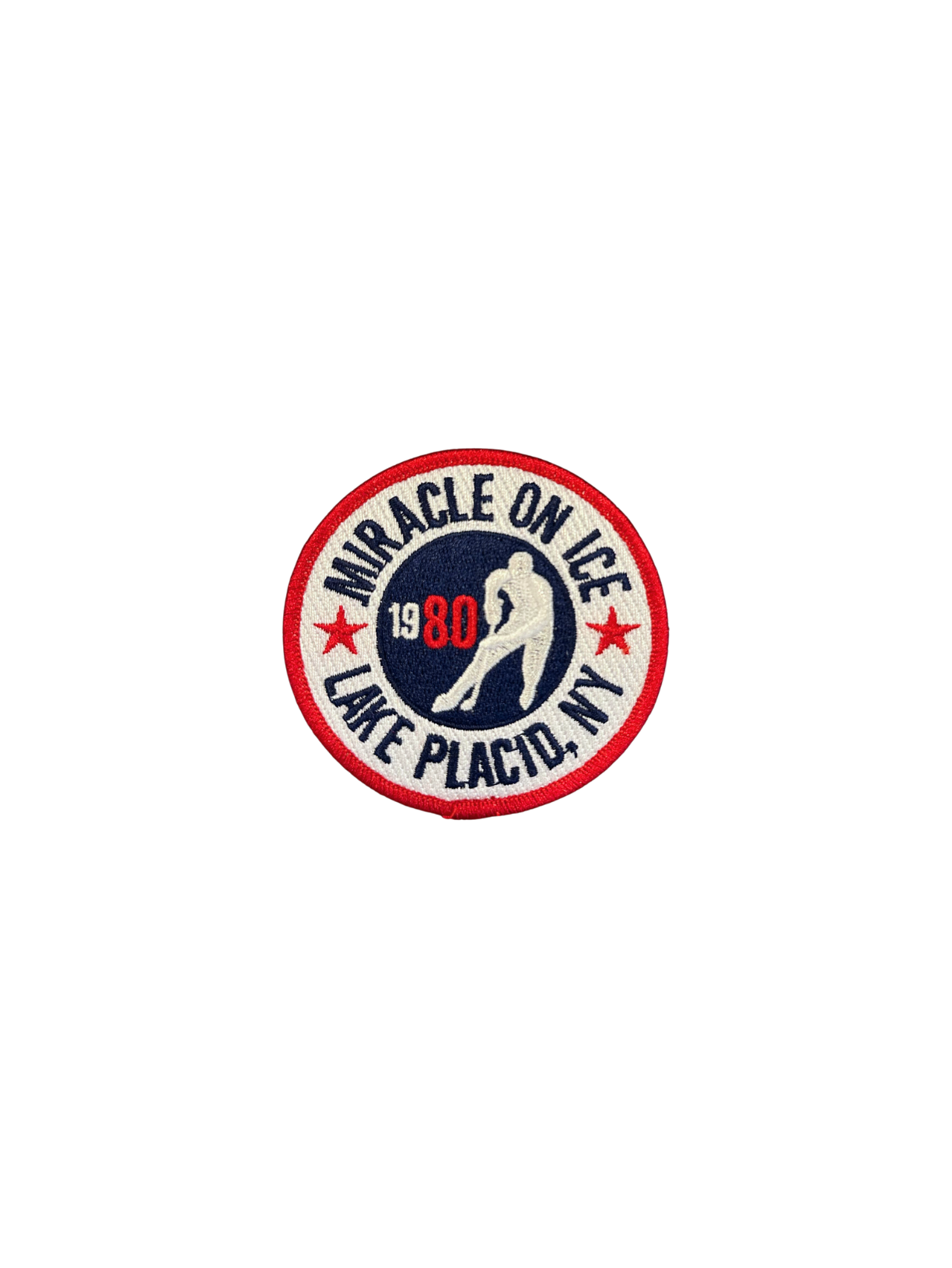 Miracle on Ice Lake Placid Skater Iron-On Patch