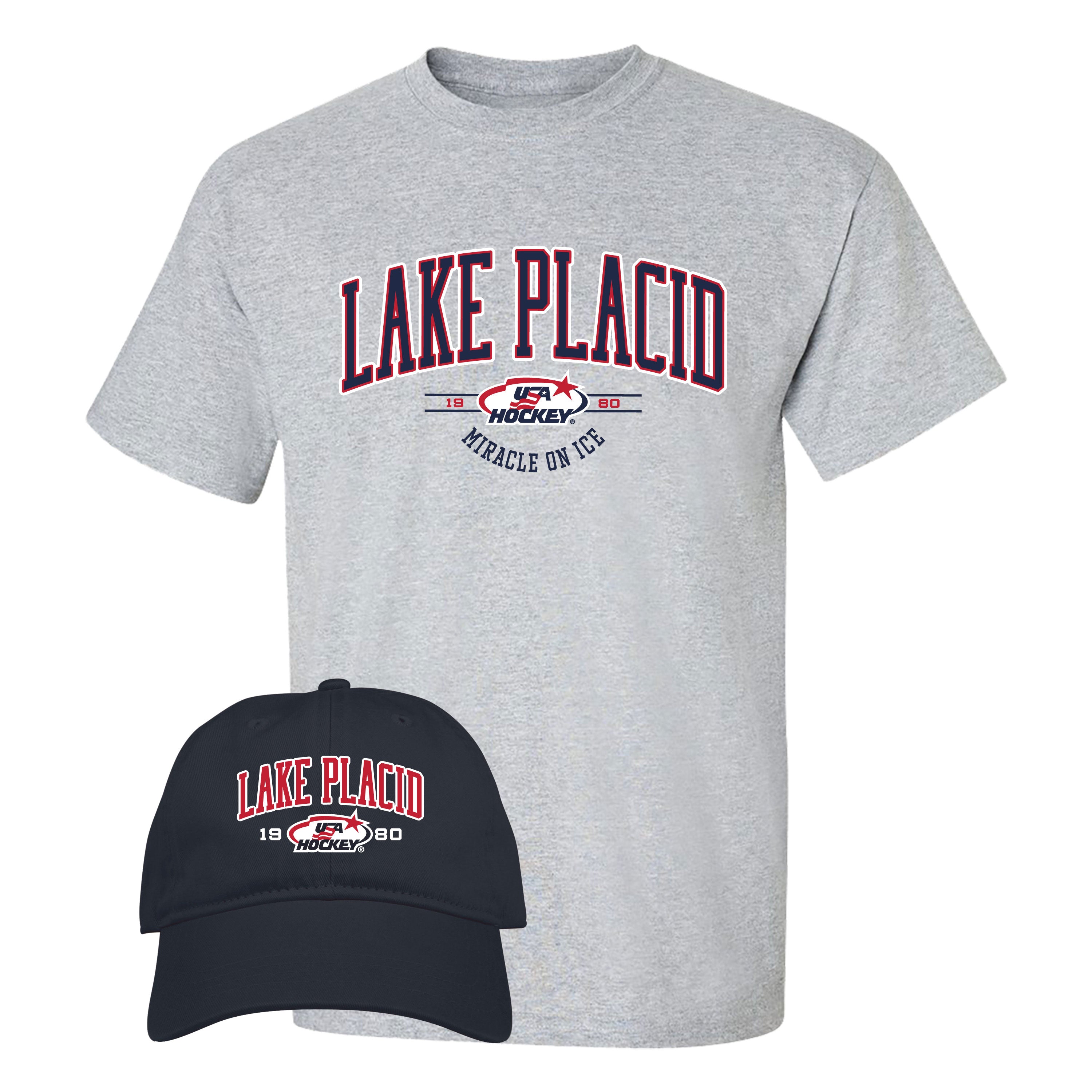 Lake Placid Miracle on Ice Cap & Tee Combo