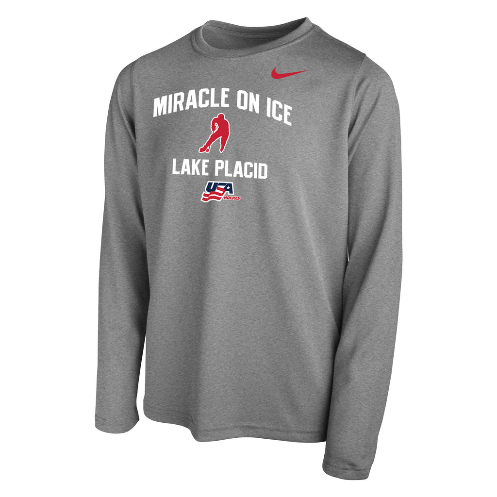 Youth Nike Dri-FIT Miracle on Ice Legend Long Sleeve Tee