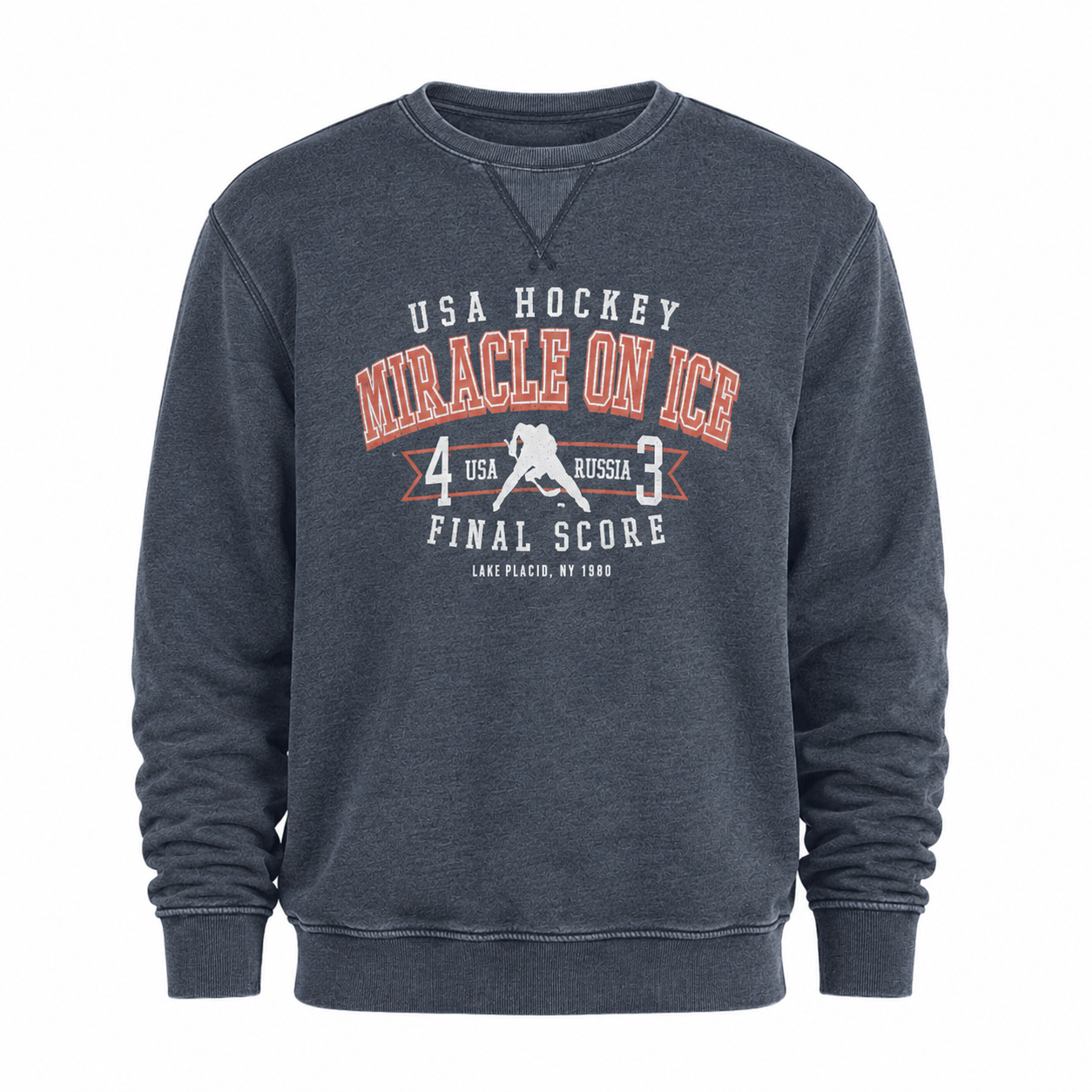 Miracle on Ice Final Score Vintage Crew