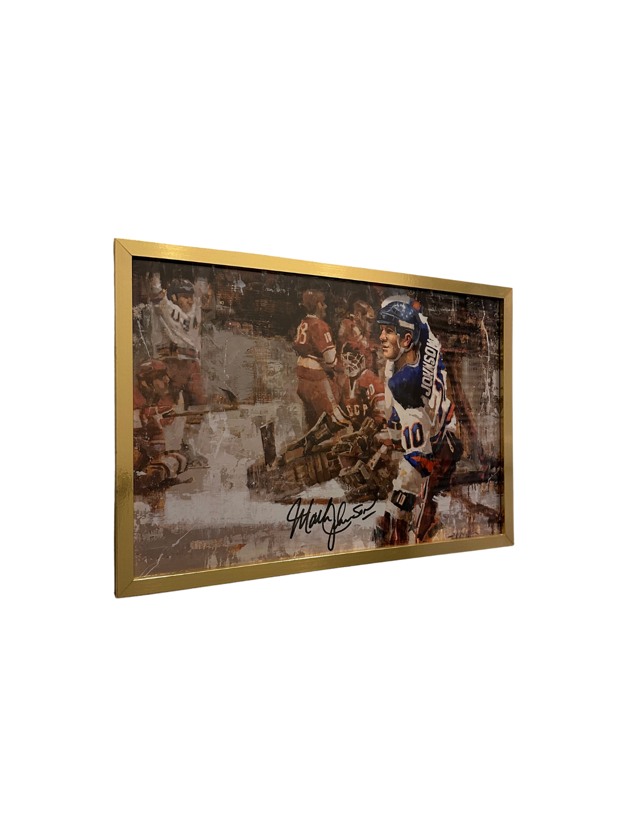 12" x 18" Johnson Signed Game Scene Print