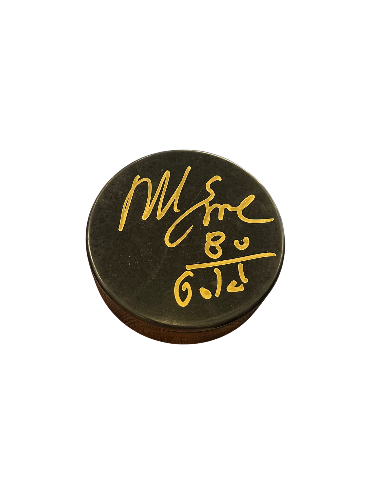 Eruzione Signed Gold Medal Medallion Puck
