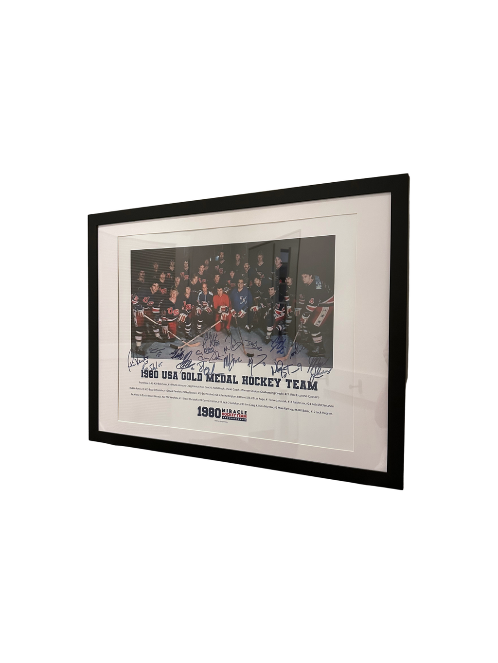17.5" x 25.5" 1980 Team Signed Photo