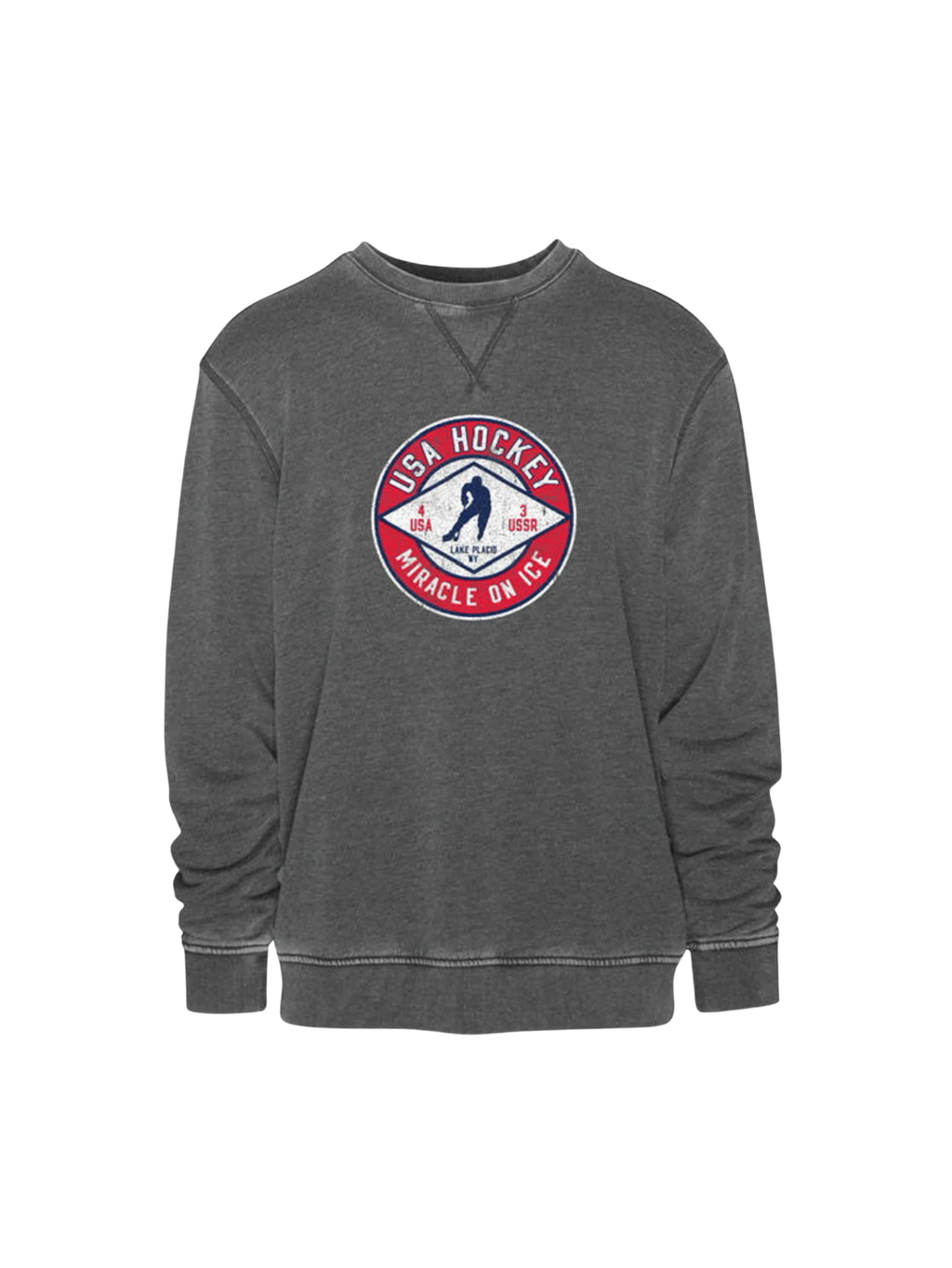 Miracle on Ice Circle Score Vintage Crew