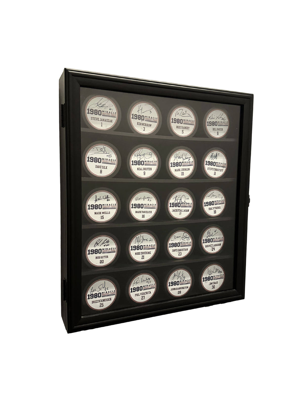 1980 Miracle on Ice Team Signed 20-Puck Collection