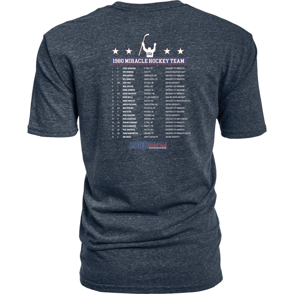 Miracle on Ice Team Roster Short Sleeve Tee