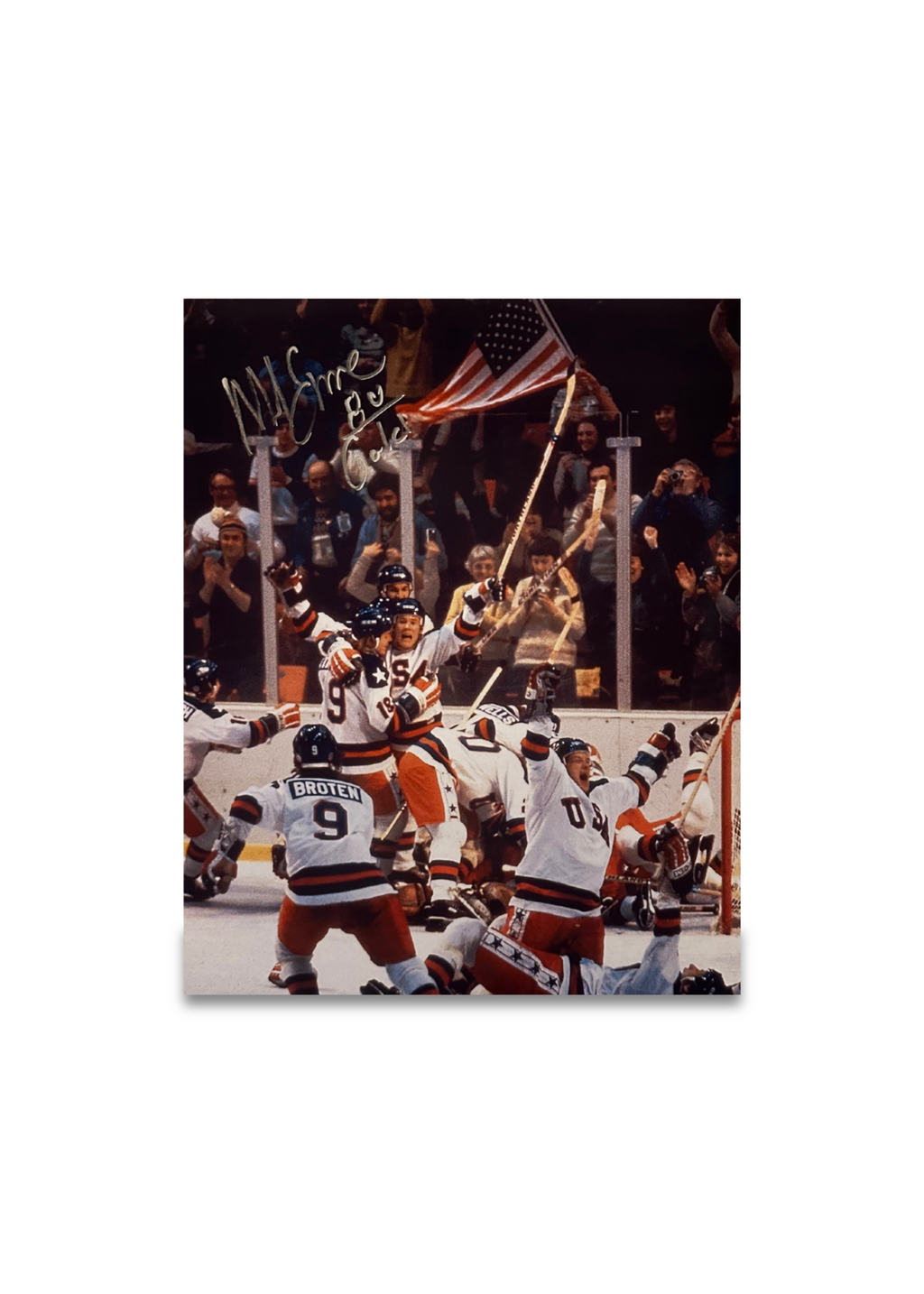 Player Signed Celebration 8x10 Photo