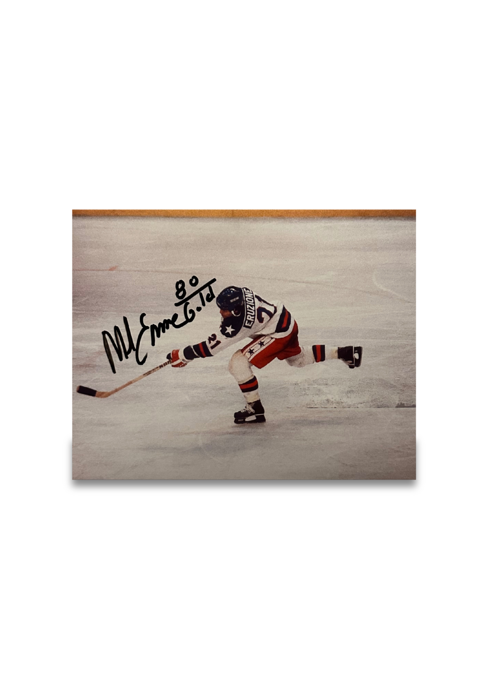 Eruzione Signed "The Shot" 8x10 Photo