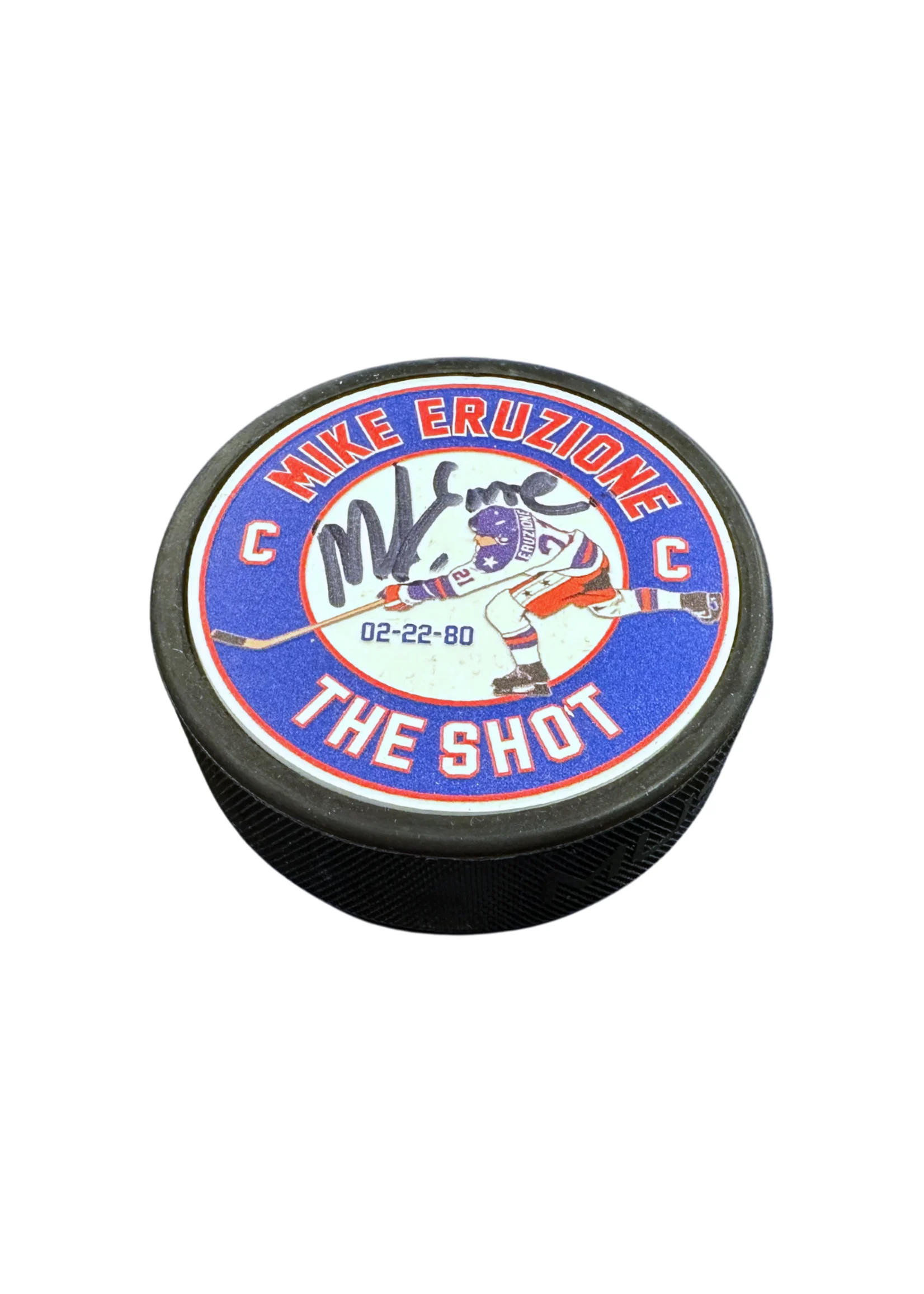 Eruzione Signed "The Shot" Puck
