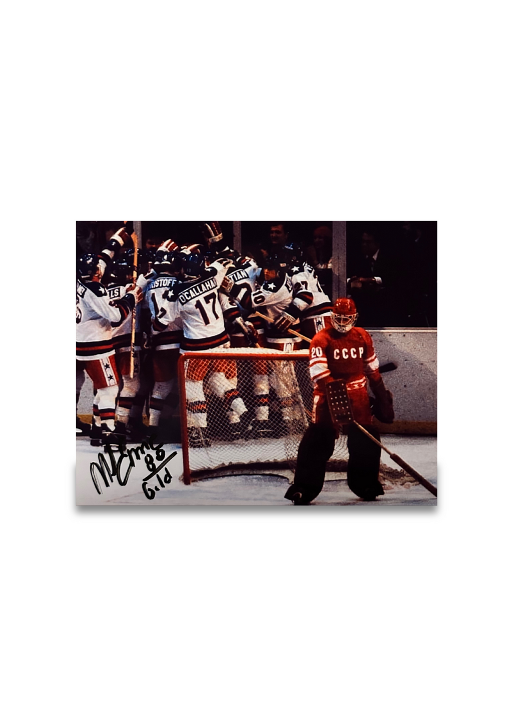 Player Signed Tretiak 8x10 Photo