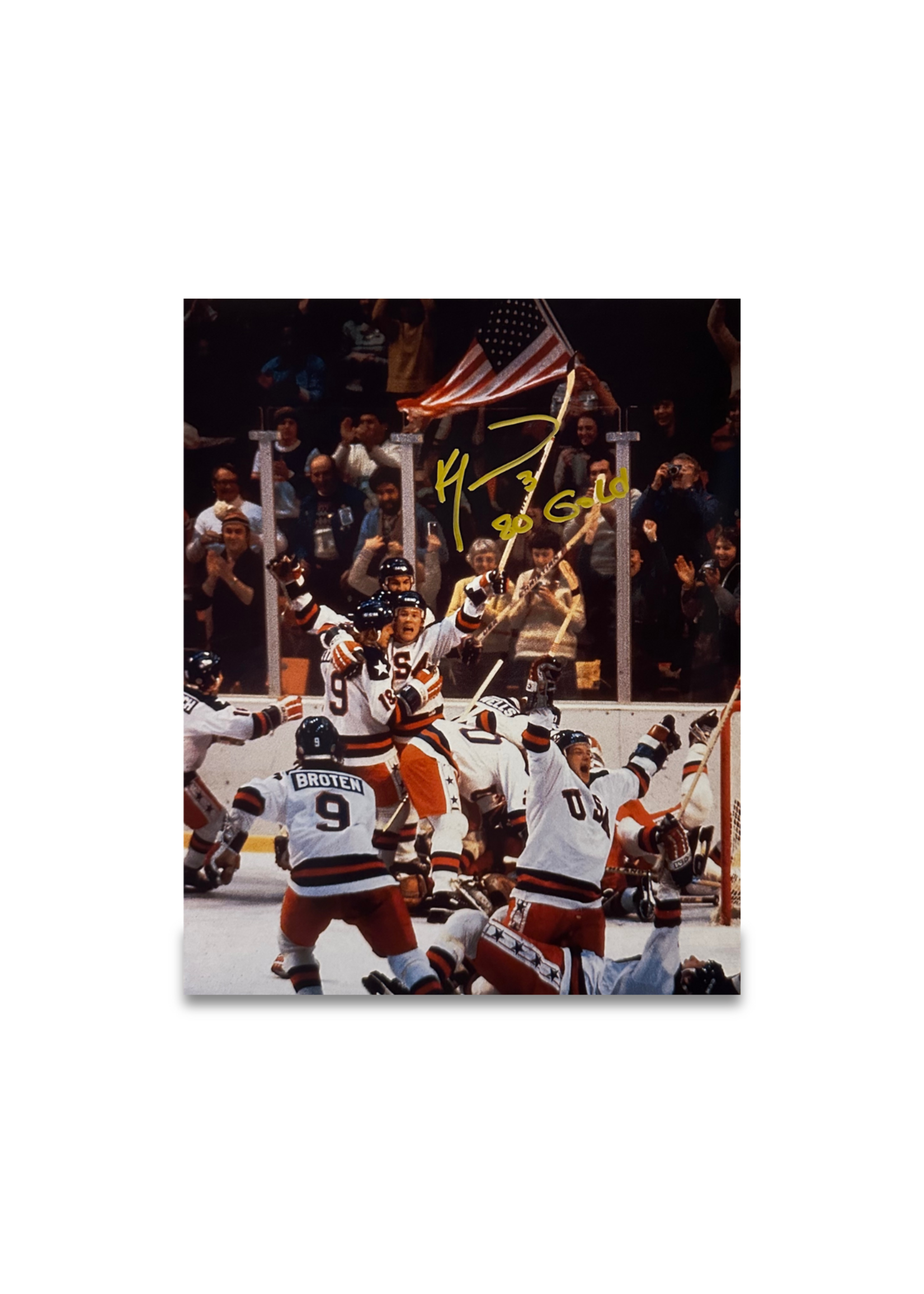 Player Signed Celebration 8x10 Photo