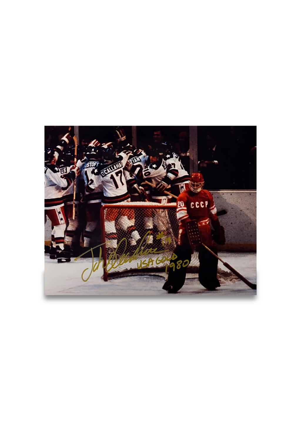 Player Signed Tretiak 8x10 Photo